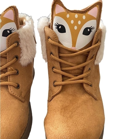 FABKIDS-DEER FACE HIKING BOOTS-SIZE 2 - Picture 3 of 9